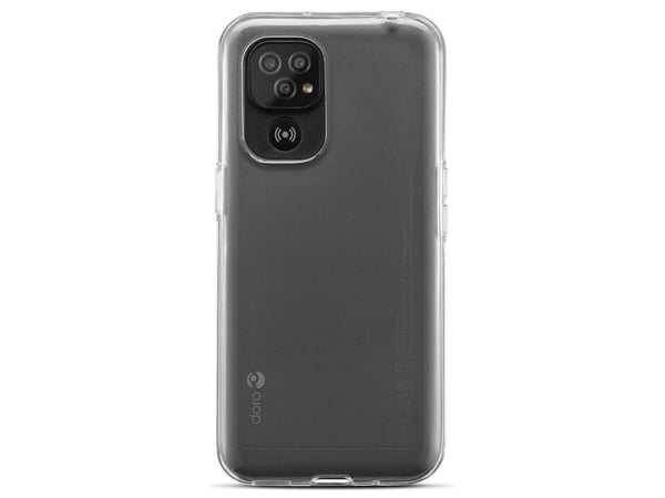 Doro - Baksidesskydd för mobiltelefon - termoplastisk polyuretan (TPU) - transparent - för DORO 8110