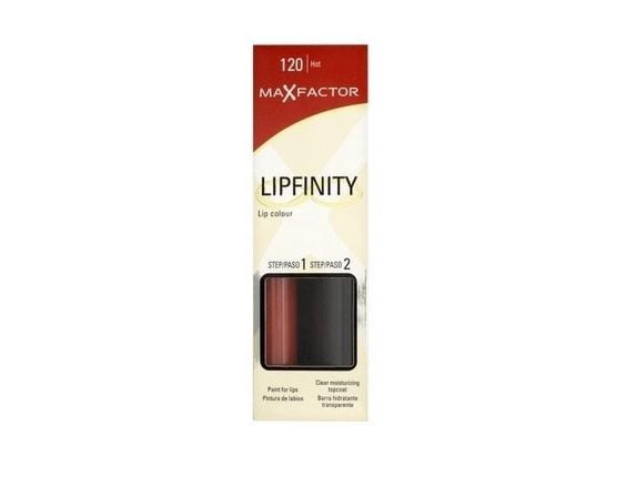 Max Factor Lipfinity Lip Colour, Rød, Hot, 1 farver, Farvning, Fugte, Glans, Væske
