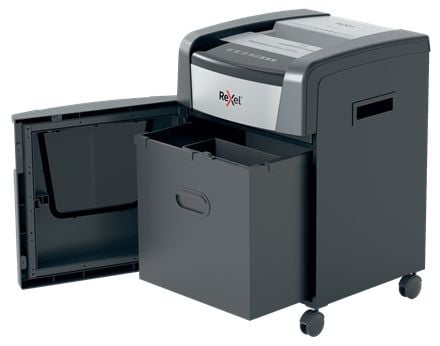 Rexel Momentum Extra XP418+ makuleringsmaskin med tverrsnitt 4x35 mm, ublokkerbar P4 Svart