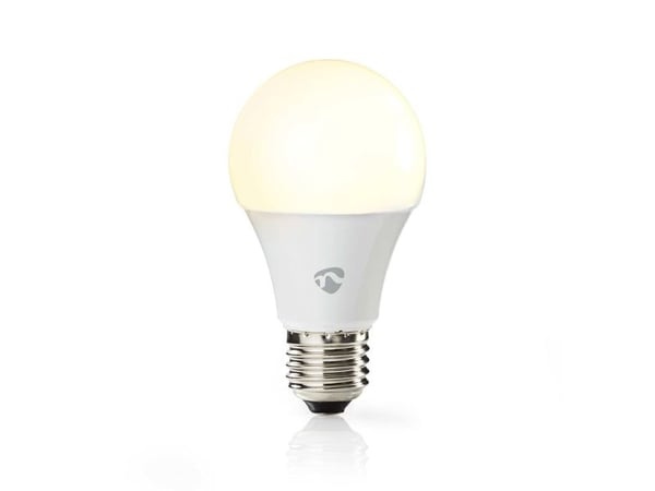 Nedis SmartLife - LED-lyspære - E27 - 9 W (ekvivalent 60 W) - klasse F - RGB/varmt til kjølig hvitt lys - 2700-6500 K - hvit (en pakke 2)