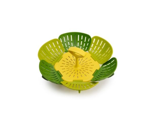 Joseph Joseph Bloom, Standard dampkurv, Silikon, Grønn, 16 cm, 100 mm, 1 kurver