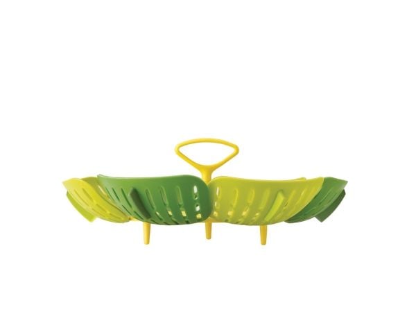 Joseph Joseph Bloom, Standard dampkurv, Silikon, Grønn, 16 cm, 100 mm, 1 kurver