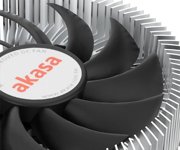 Akasa AK-CC6601EP01 - Prosessorkjøler - Mini-ITX - (for: LGA1700) - aluminium - 75 mm