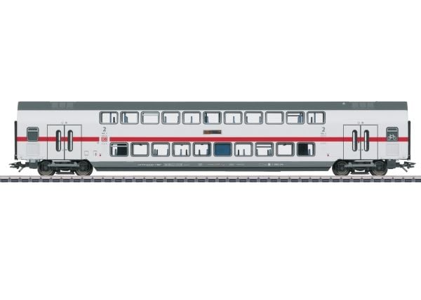 Märklin IC2 Type DBpza 682.2 Bi-Level Intermediate Car, 2nd Class, HO (1:87), 15 år, Lysegrå, 1 stykker