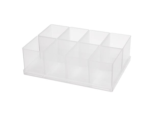 raaco Insert 80 8xBA8-1, Lokero, Assorter 80, Boxxser 80, CarryLite 80, 1 kpl, Läpinäkyvä, 220 mm, 160 mm