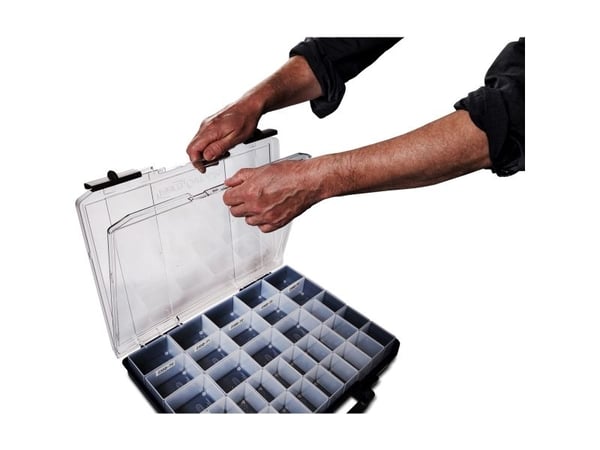 raaco CarryLite 80 4x8-0/DLU, Blå, Polykarbonat (PC), Polypropylen (PP), 337 mm, 278 mm, 82 mm, 881 g