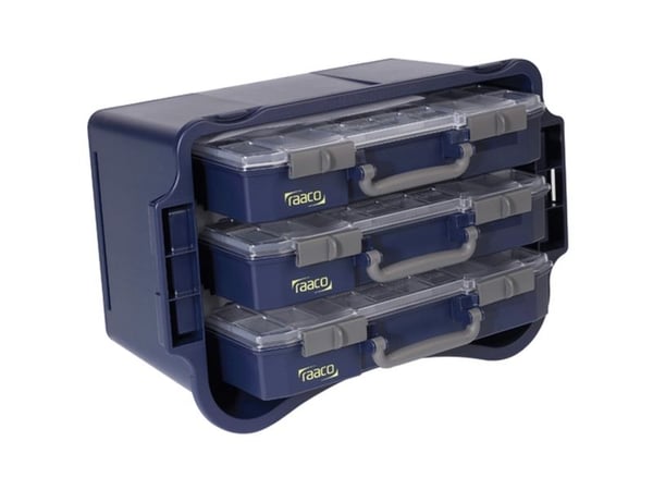 raaco CarryLite 80 5x10-0/DL, Blå, Polykarbonat (PC), Polypropylen (PP), 413 mm, 330 mm, 82 mm, 1,32 kg