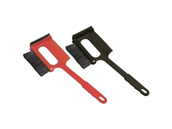 HP Autozubehör St. Moritz isskrape i plast med gummiskrape (L x B x H) 35 x 13 x 4,5 cm personbil, SUV rød/svart