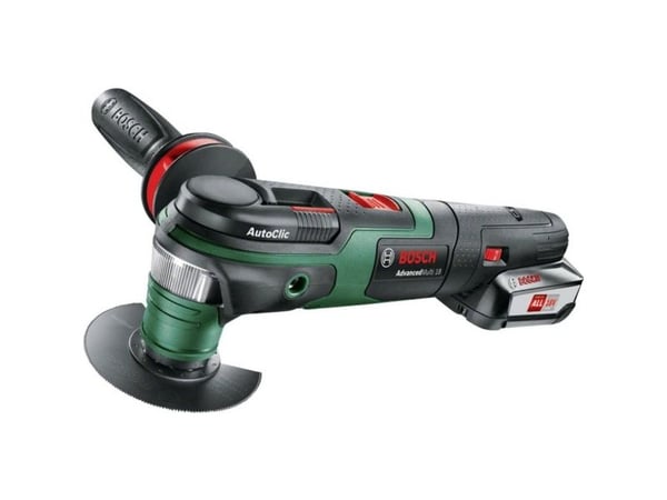 Bosch batteridrevet multifunksjonsverktøy AdvancedMulti 18 med 1 x PBA 18V 2,5 Ah batteripakke (0603104001)