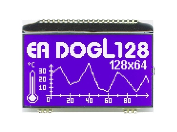Electronic Assembly LC-display (B x H x T) 68 x 51 x 2.8 mm