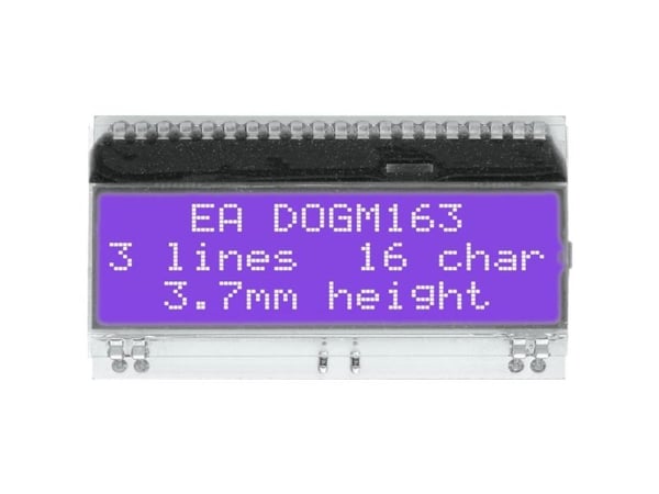 DISPLAY VISIONS 7-segmentsvisning Blå 3,65 mm 3,3 V Ciffertal: 3