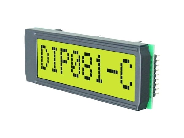 DISPLAY VISIONS 7-segmentsdisplay gul 11,48 mm 5 V sifferantal: 1 EADIP081-CNLED