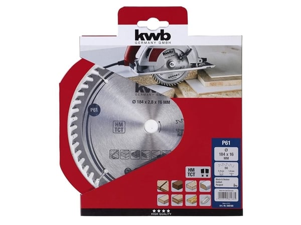 kwb 586168, Kovametallihampaat (TCT), 441 g, 1 kpl