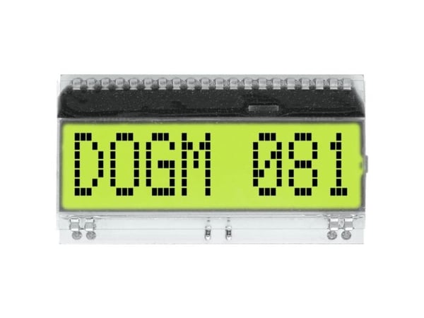 DISPLAY VISIONS 7-segmentsvisning Gulgrøn 11,97 mm 3,3 V, 5 V Ciffertal: 1
