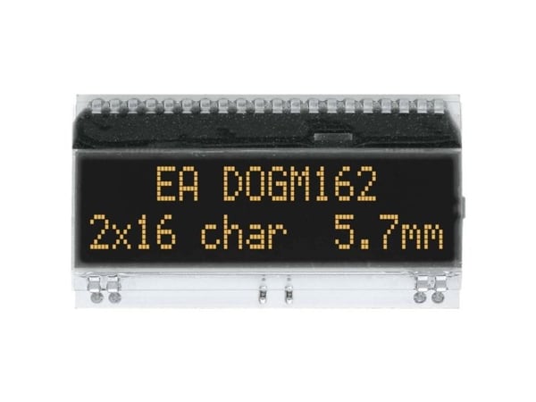 DISPLAY VISIONS 7-segmentsdisplay 5,57 mm 3,3 V, 5 V Siffror: 2 EADOGM162S-A.