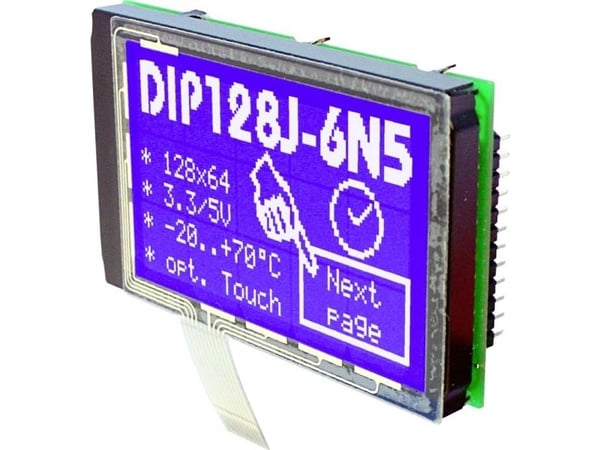 DISPLAY VISIONS LC-display (B x H x D) 75 x 45,8 x 10,8 mm
