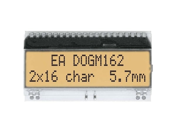 DISPLAY VISIONS 7-segmentsdisplay vit 5,57 mm 3,3 V/5 V siffertal: 2 EADOGM162W-A