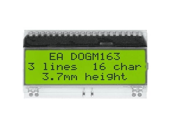 DISPLAY VISIONS 7-segmentsdisplay gulgrön 3,65 mm 3,3 V, 5 V Sifferantal: 3
