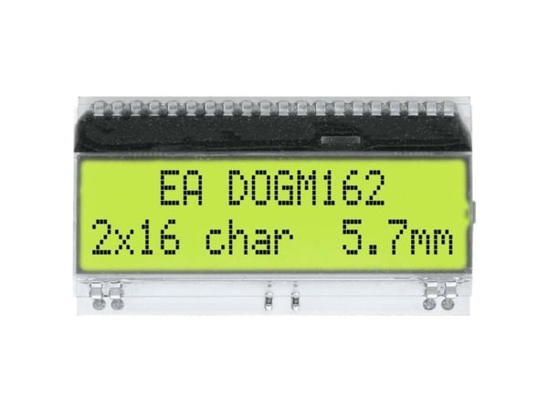 DISPLAY VISIONS 7-segmentsdisplay gulgrön 5,57 mm 3,3 V, 5 V