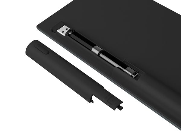 NATEC NKL-1830, Full størrelse (100 og), Trådløs, RF trådløs + Bluetooth, Membrannøkkelbryter, QWERTY, Sort, Grå