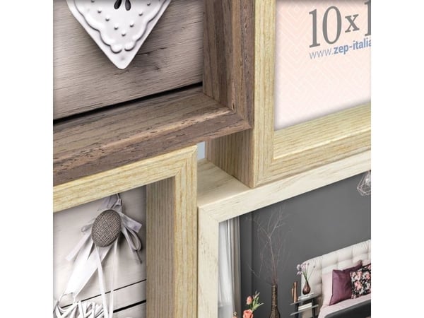 ZEP Montreaux 12Q, Tre, Beige, Brun, Bilderammesett, Vegg, 10 x 15 cm, Rektangulær