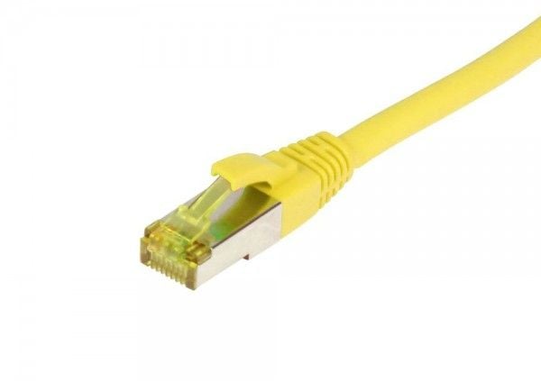Patchkabel RJ45 CAT6A 500Mhz 2m gul SSTPSFTP TPELSZHUltraflex AWG26 med CAT7 råkabel Synergy 21
