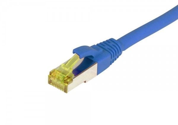 Patchkabel RJ45 CAT6A 500Mhz20m blå SSTPSFTP TPELSZHUltraflex AWG26 med CAT7 råkabel Synergy 21