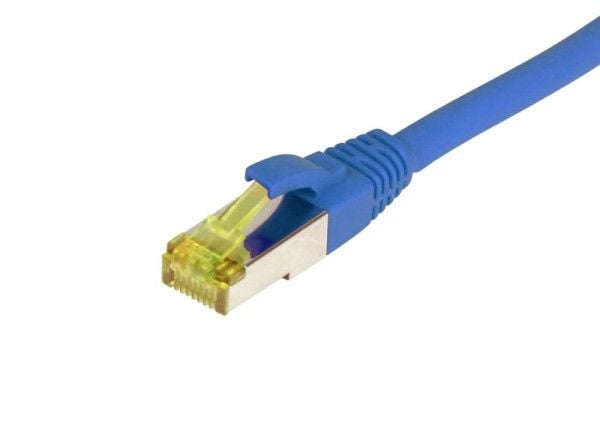 Patchkabel RJ45 CAT6A 500Mhz 015m blå SSTPSFTP TPELSZHUltraflex AWG26 med CAT7 råkabel Synergy 21