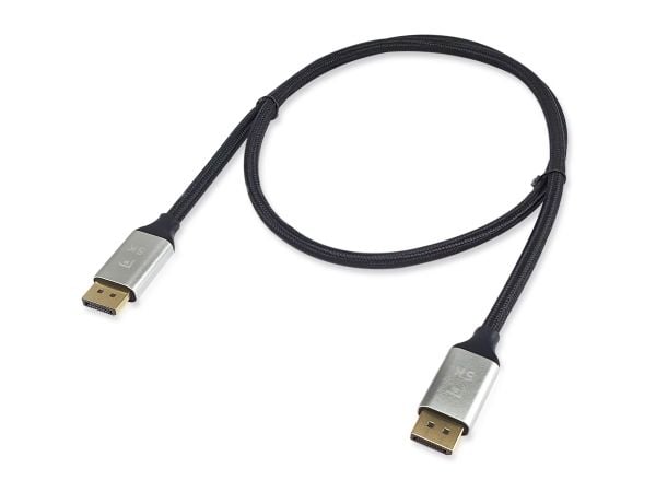 Utstyr - DisplayPort-kabel - DisplayPort (M) til DisplayPort (M) - DisplayPort 1.4 - 5.0m - støtter 8K 30 Hz (7680 x 4320), støtter 4K 144 Hz (3840...