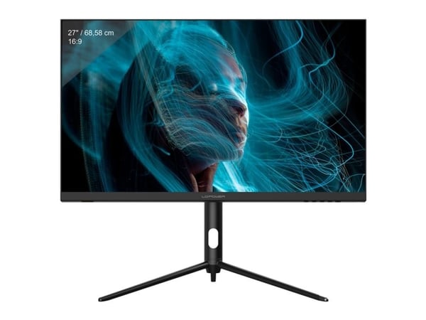 LC Power LC-M27-4K-UHD-144-V2 - LCD-skjerm - 27" - 3840 x 2160 4K @ 144 Hz - IPS - 350 cd/m² - 1000:1 - 1 ms - 2xHDMI, 2xDisplayPort, USB-C - høytt...