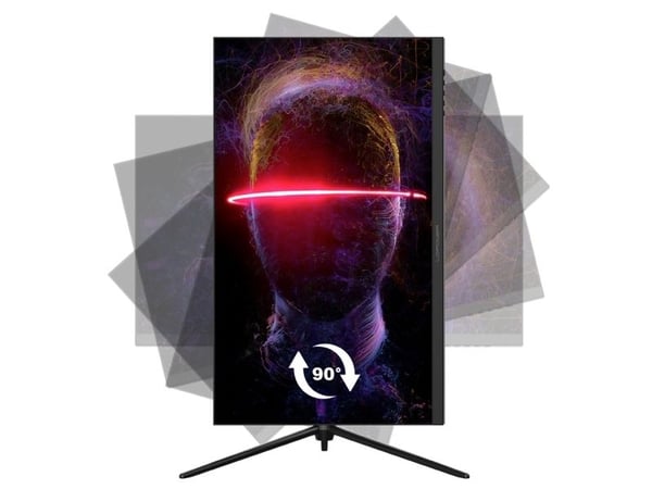 LC Power LC-M27-4K-UHD-144-V2 - LCD-skjerm - 27" - 3840 x 2160 4K @ 144 Hz - IPS - 350 cd/m² - 1000:1 - 1 ms - 2xHDMI, 2xDisplayPort, USB-C - høytt...
