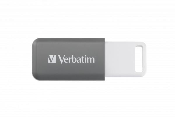 Verbatim DataBar - USB-flashstasjon - 128 GB - USB 2.0 - grå