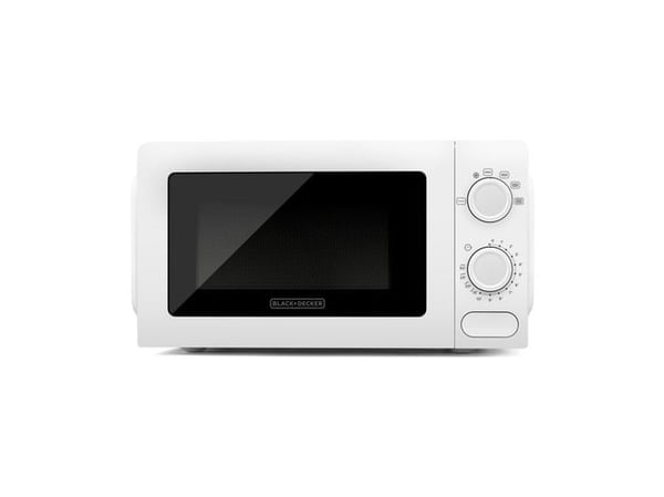 Black & Decker BXMY700E, Pöytämalli, Solo-mikroaaltouuni, 20 L, 700 W, Rotaatio, Valkoinen