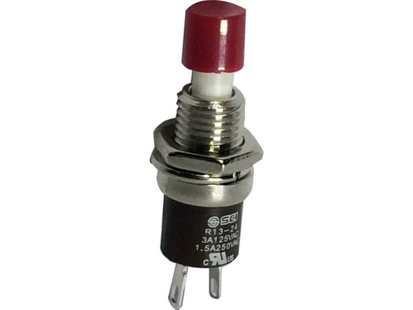 TRU COMPONENTS TC-R13-24B1-05 RD Trykknap 250 V/AC 1,5 A 1 x On/(Off) Tastende 1 stk