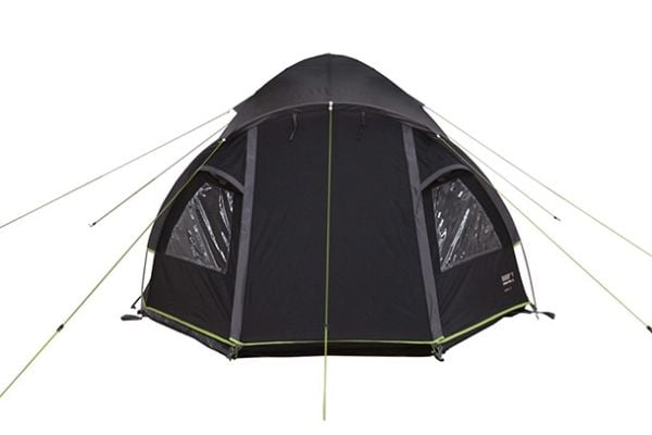 High Peak Talos 4, Camping, Hard ramme, Dome/ Kuletelt, 4 person(er), Bakkdekke, Grønn, Grå