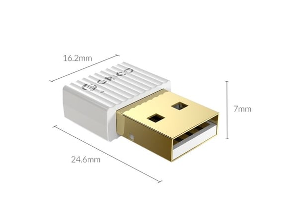 ORICO BTA-508, Langaton, USB, Bluetooth, 5 Mbit/s, Valkoinen