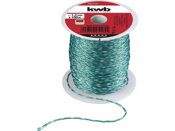 kwb 925110, Nylon, Grønn, 100 m, 1,2 mm