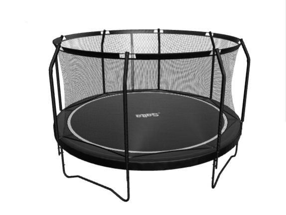 Salta 556, Trampoline over bakken, Rund, 150 kg, 5 år, Safety net, Sort
