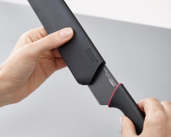 Joseph Joseph Slice&Sharpen, Kniv sett, Rustfritt stål, 1 verktøy, Knivsliper, Sort, Grep som ikke glir