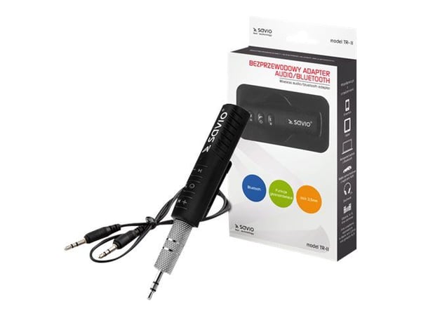 SAVIO TR-11/B - Bluetooth-adapter - svart