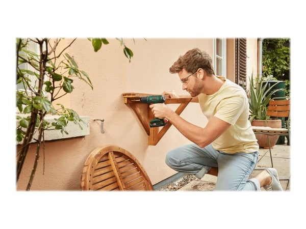 Bosch EasyDrill 18V-40 - Drill/driver - trådløs - 2 hastigheter - nøkkelfri borhylse 13 mm - 40 N·m - 2 batterier, inkludert lader - 18 V