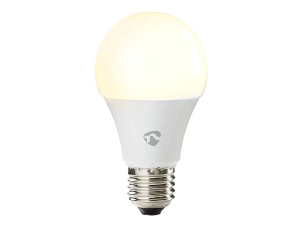 Nedis SmartLife - LED-lyspære - form: pære - E27 - 9 W (ekvivalent 60 W) - klasse F - RGB/varmt til kjølig hvitt lys - 2700-6500 K - hvit