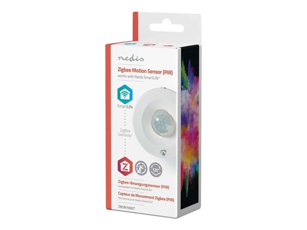 Nedis Smart PIR Motion Sensor - Rörelsesensor - trådlös - ZigBee - 2400 - 2483 Mhz - vit