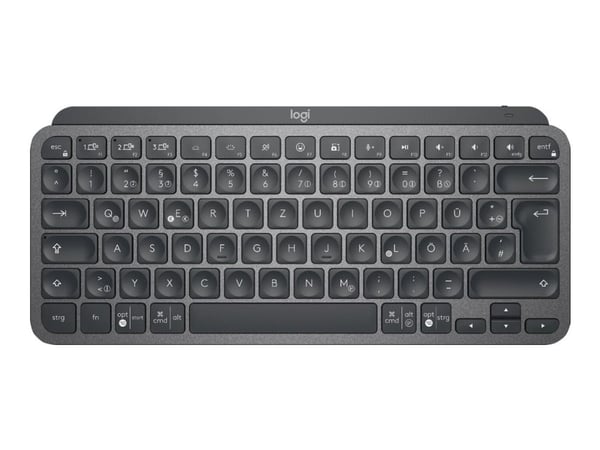 Logitech MX Keys Minimalist Wireless Illuminated Keyboard - Tastatur - trådløs - Graphite - UK/ENGLISH