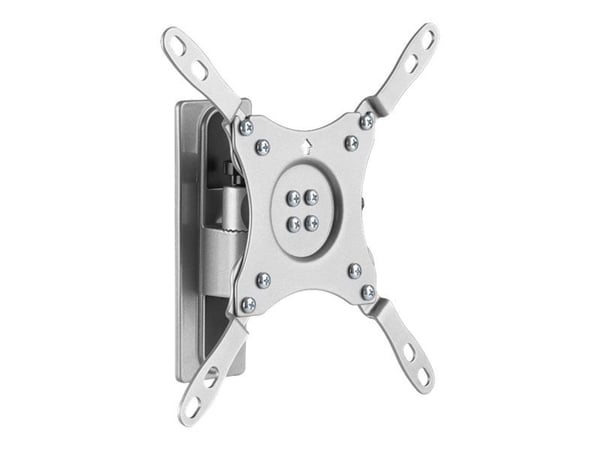 DELTACO - Monteringssett (brakett) - for LCD-skjerm - låsbar - aluminium, stainless steel - svart - skjermstørrelse: 13"-43" - veggmonterbar