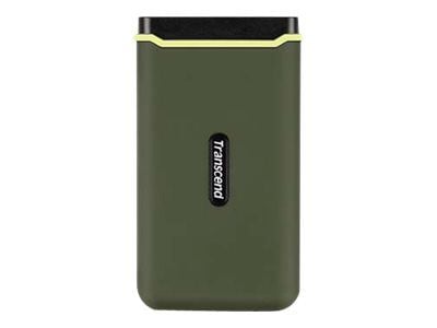 Transcend ESD380C - SSD - 1 TB - ekstern (bærbar) - USB 3.2 Gen 2x2 - militærgrønn