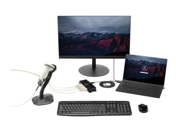 StarTech.com ICUSB2324I, USB 2.0 Type-B, Sarja, Musta, Terästä, Toiminta/Seikkailu, USB