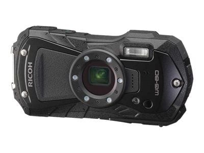 Ricoh WG-80 - Digitalkamera - kompakt - 16.0 MP - 1 080 p - 5x optisk zoom - undervatten upp till 14 m - svart