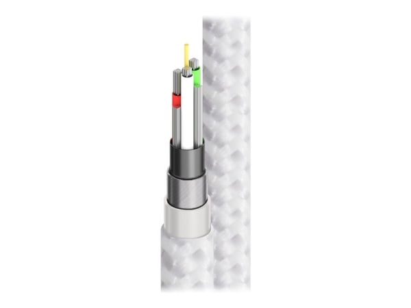 Alogic Super Ultra - USB-kaapeli - USB-C (han) til USB (han) - USB 2.0 - 3 A - 30 cm - sølv - sølv