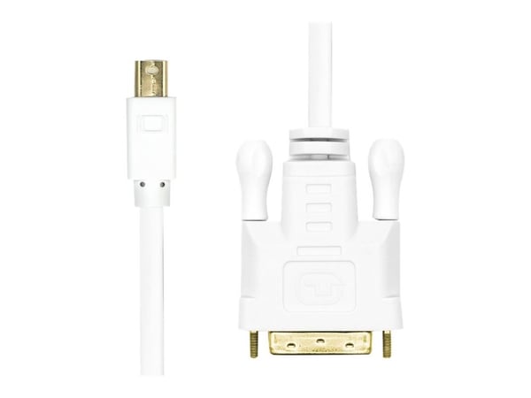 ProXtend - Adapterkabel - Mini DisplayPort (hann) til DVI-D (hann) - 2 m - 1080p støtte 60 Hz - hvit